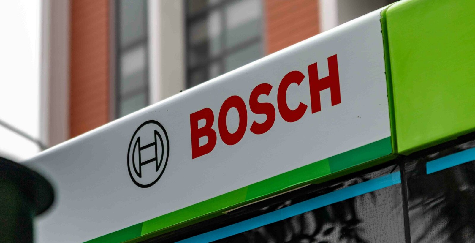 Bosch logo on a company sign